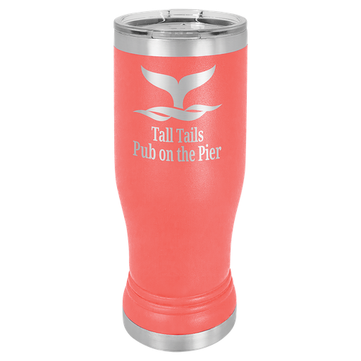 [LTM957] Coral 14 oz. Polar Camel Pilsner w/Clear Lid