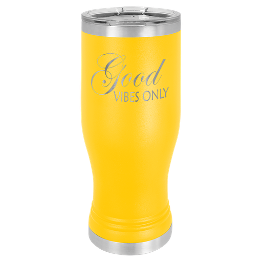 [LTM986] Yellow 20 oz. Polar Camel Pilsner w/Clear Lid