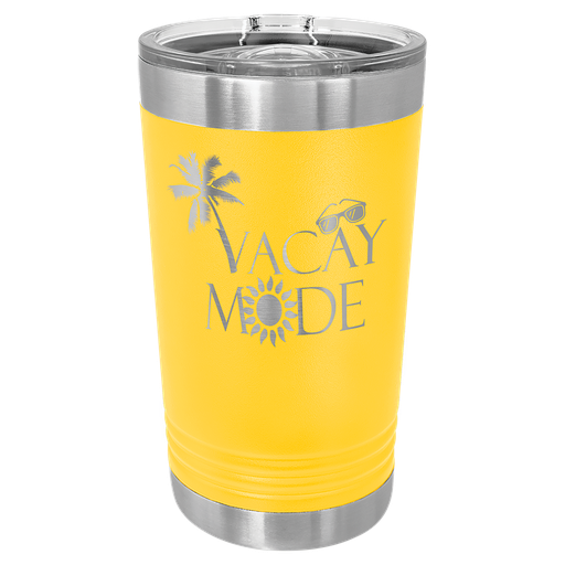 [LTM766] Yellow 16 oz. Polar Camel Pint with Slider Lid