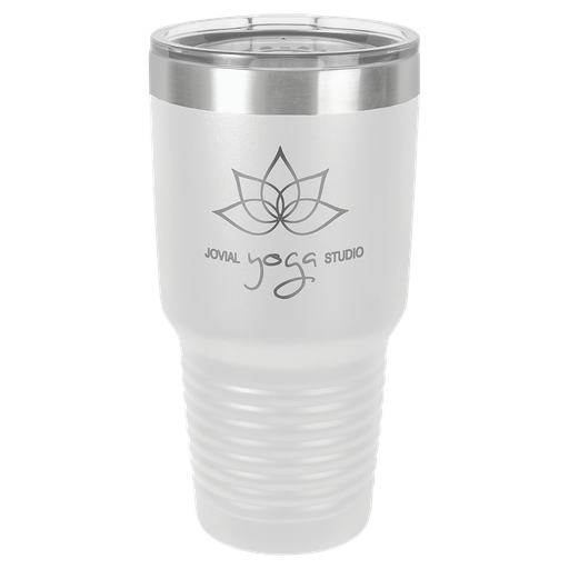 [LTM7314] Polar Camel 30 oz. White Ringneck Vacuum Insulated Tumbler w/Clear Lid