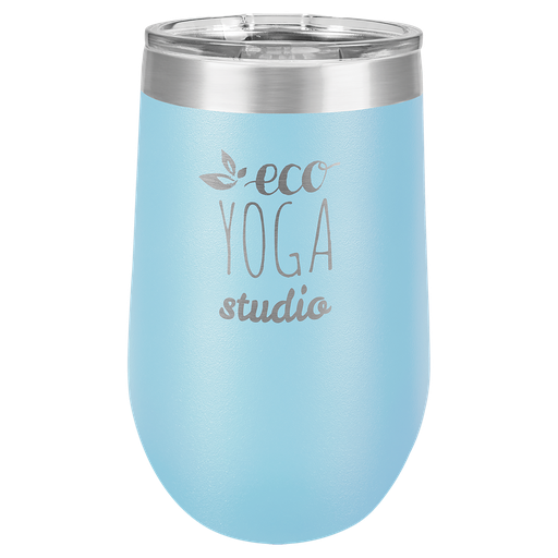 [LTM807] Polar Camel 16 oz. Light Blue Vacuum Insulated Stemless Tumbler w/Lid