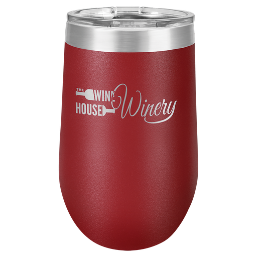 [LTM813] Polar Camel 16 oz. Maroon Vacuum Insulated Stemless Tumbler w/Lid