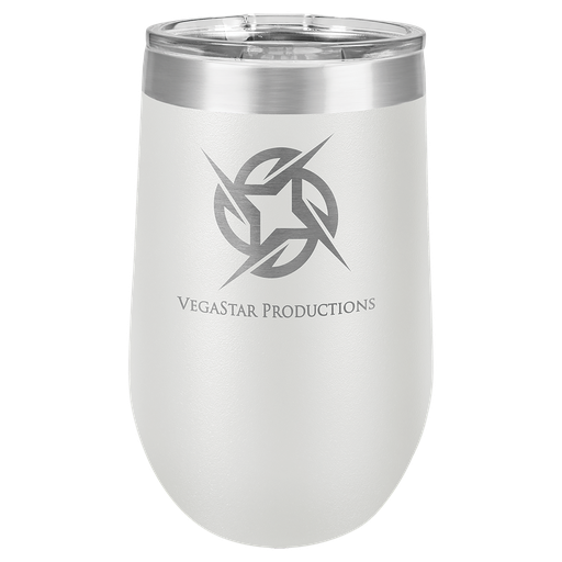 [LTM814] Polar Camel 16 oz. White Vacuum Insulated Stemless Tumbler w/Lid