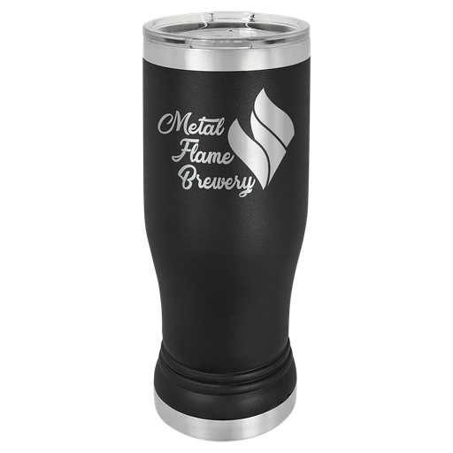 [LTM942] Black 14 oz. Polar Camel Pilsner w/Clear Lid