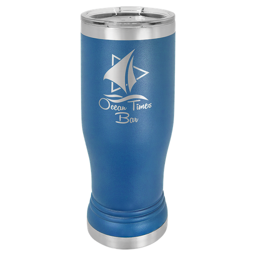 [LTM944] Royal Blue 14 oz. Polar Camel Pilsner w/Clear Lid