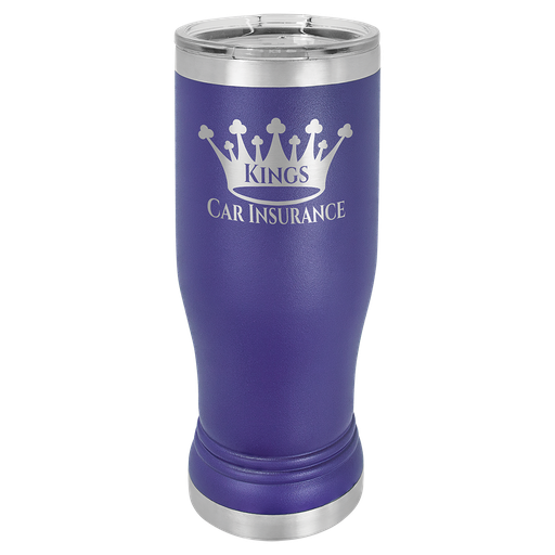 [LTM949] Purple 14 oz. Polar Camel Pilsner w/Clear Lid