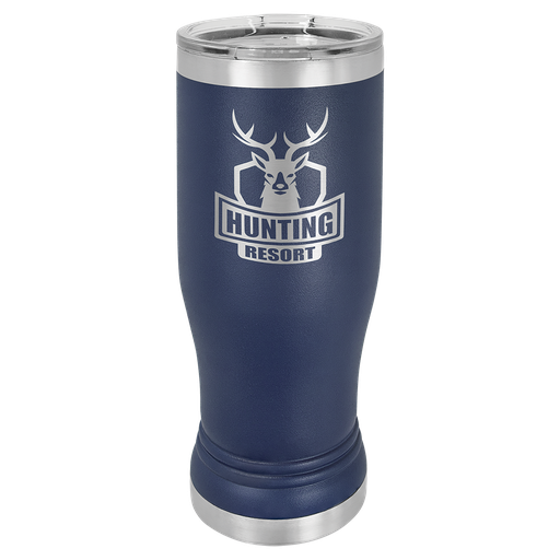 [LTM951] Navy Blue 14 oz. Polar Camel Pilsner w/Clear Lid
