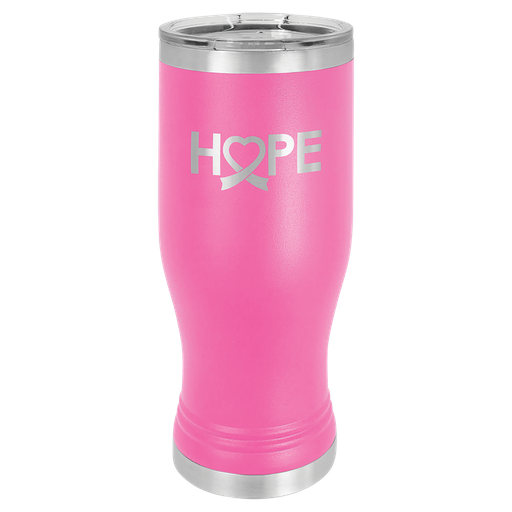[LTM975] Pink 20 oz. Polar Camel Pilsner w/Clear Lid