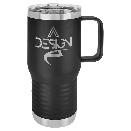 [LCM202] Polar Camel 20 oz. Black Vacuum Insulated Travel Mug with Slider Lid