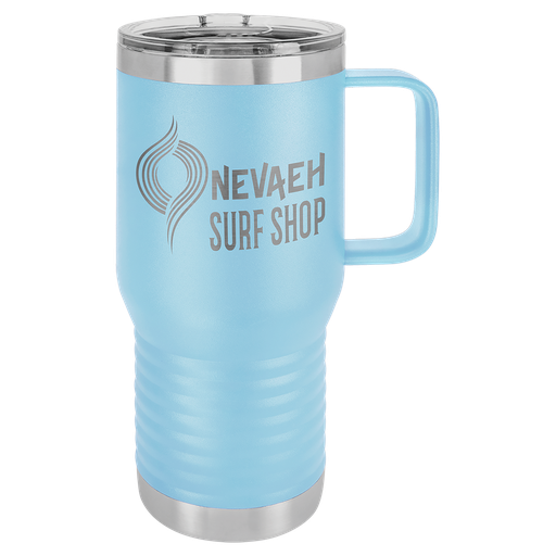[LCM207] Polar Camel 20 oz. Light Blue Vacuum Insulated Travel Mug with Slider Lid