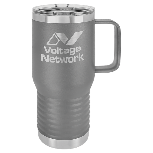 [LCM210] Polar Camel 20 oz. Dark Gray Vacuum Insulated Travel Mug with Slider Lid