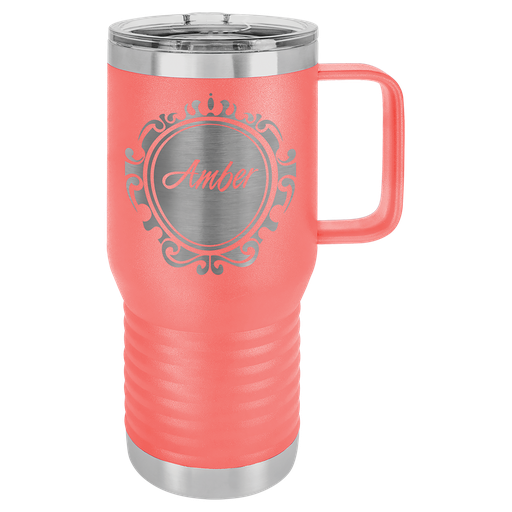 [LCM217] Polar Camel 20 oz. Coral Vacuum Insulated Travel Mug with Slider Lid