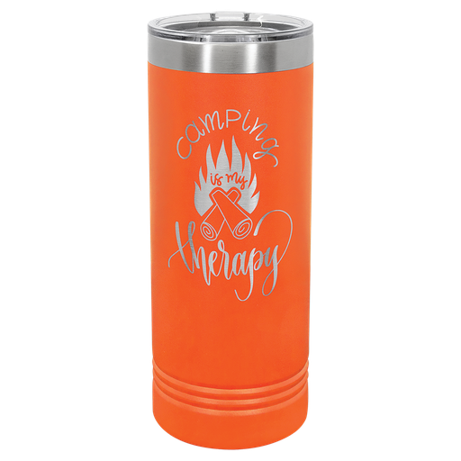 [LTM7012] Polar Camel 22 oz. Orange Skinny Tumbler with Slider Lid