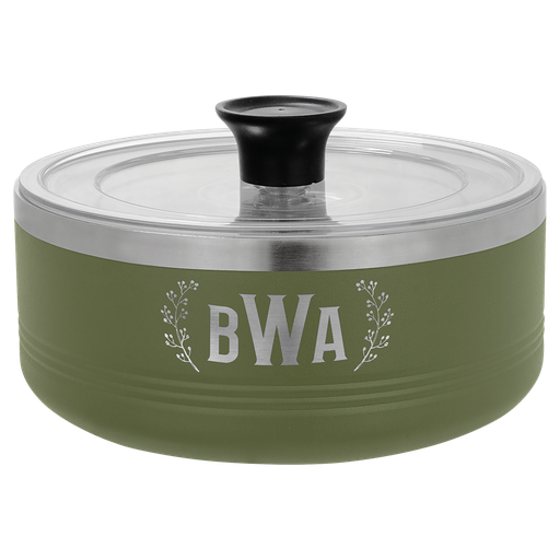 [LSB204] Polar Camel Olive Green 1 1/4 Quart Serving Bowl with Lid