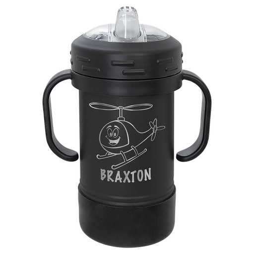 [LSC101] Polar Camel 10 oz. Black Sippy Cup